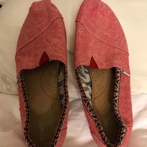 Toms fabric women’s classic Salmon size 8